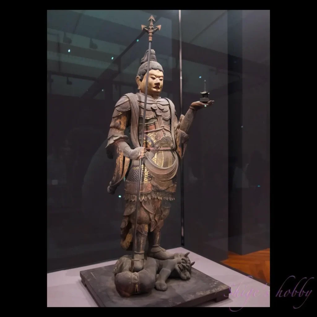 東京国立博物館・11室彫刻・毘沙門天立像・川端龍子寄贈
