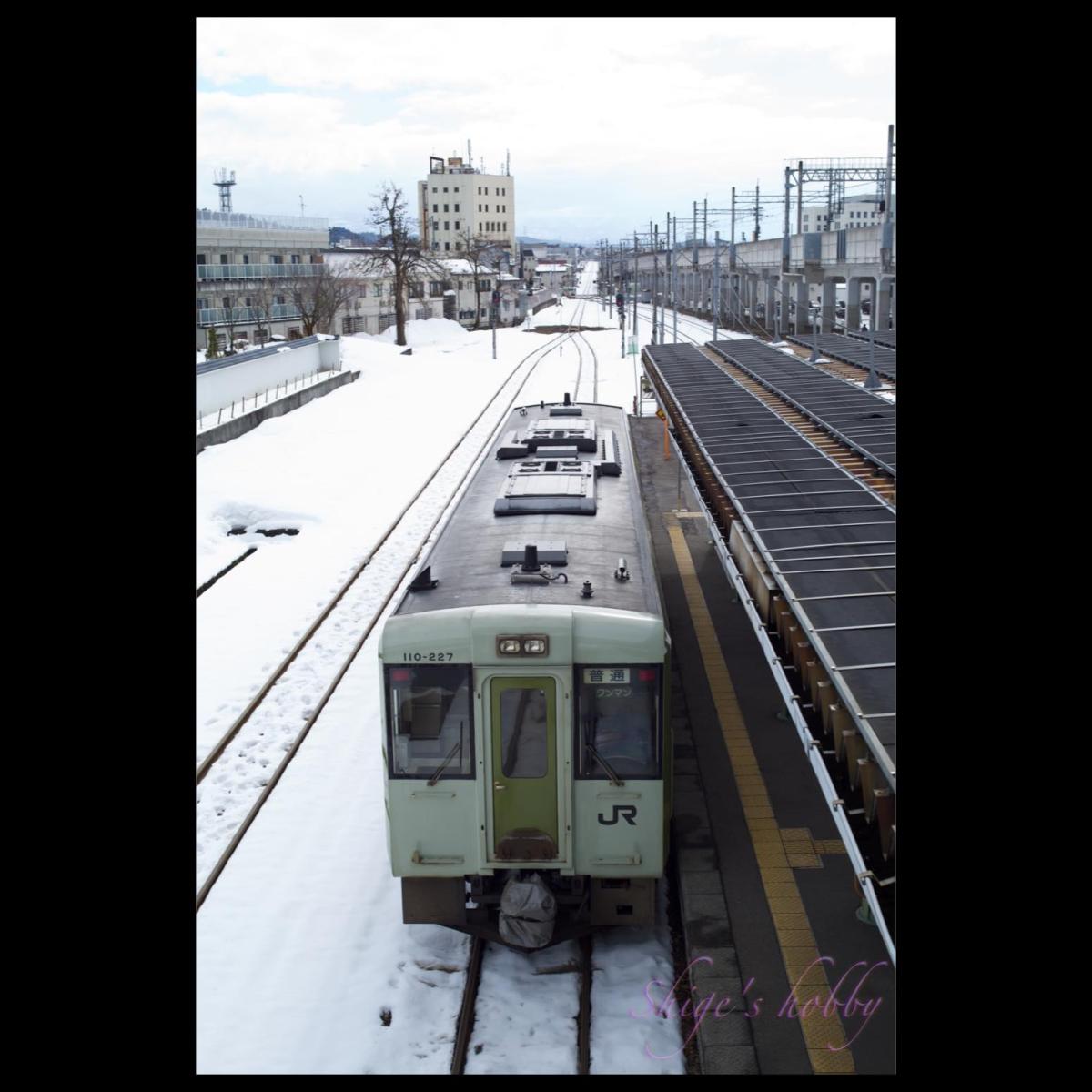 Iiyama Line/Kiha 100 series diesel train・飯山線・キハ100系気動車