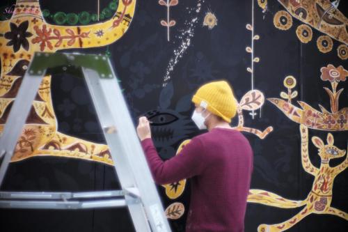 淺井裕介 / Asai_Yusuke /Wall painting.