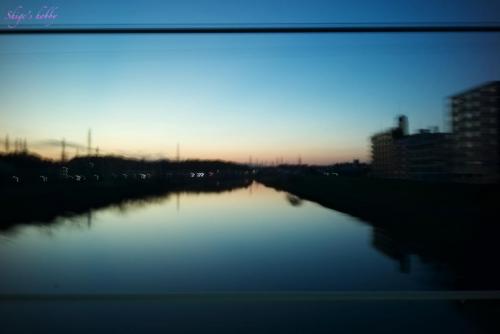 Sunset by the river