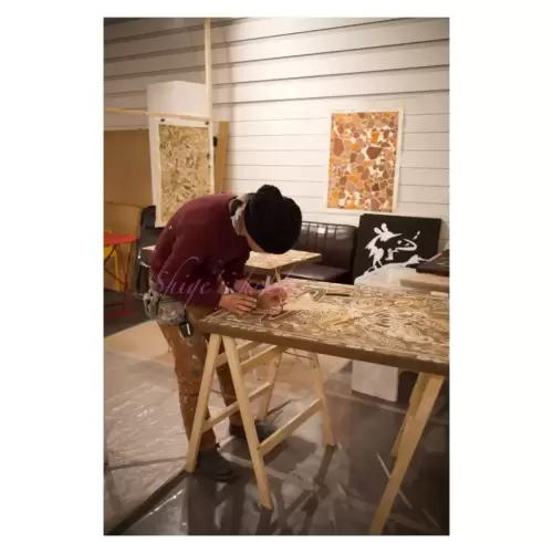 淺井裕介の創作風景・Yusuke Asai at work